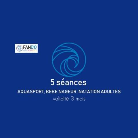 BON POUR 5 SEANCES - SANS FRAIS D'INSCRIPTION