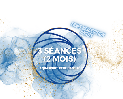 BON POUR 3 SEANCES - FRAIS INSCRIPTIONS INCLUS