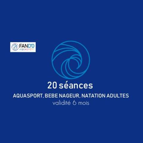 BON POUR 20 SEANCES - SANS FRAIS D'INSCRIPTION
