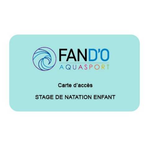 BON POUR 1 STAGE DE NATATION ENFANT 