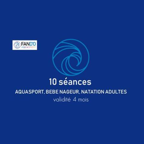 BON POUR 10 SEANCES - SANS FRAIS INSCRIPTION
