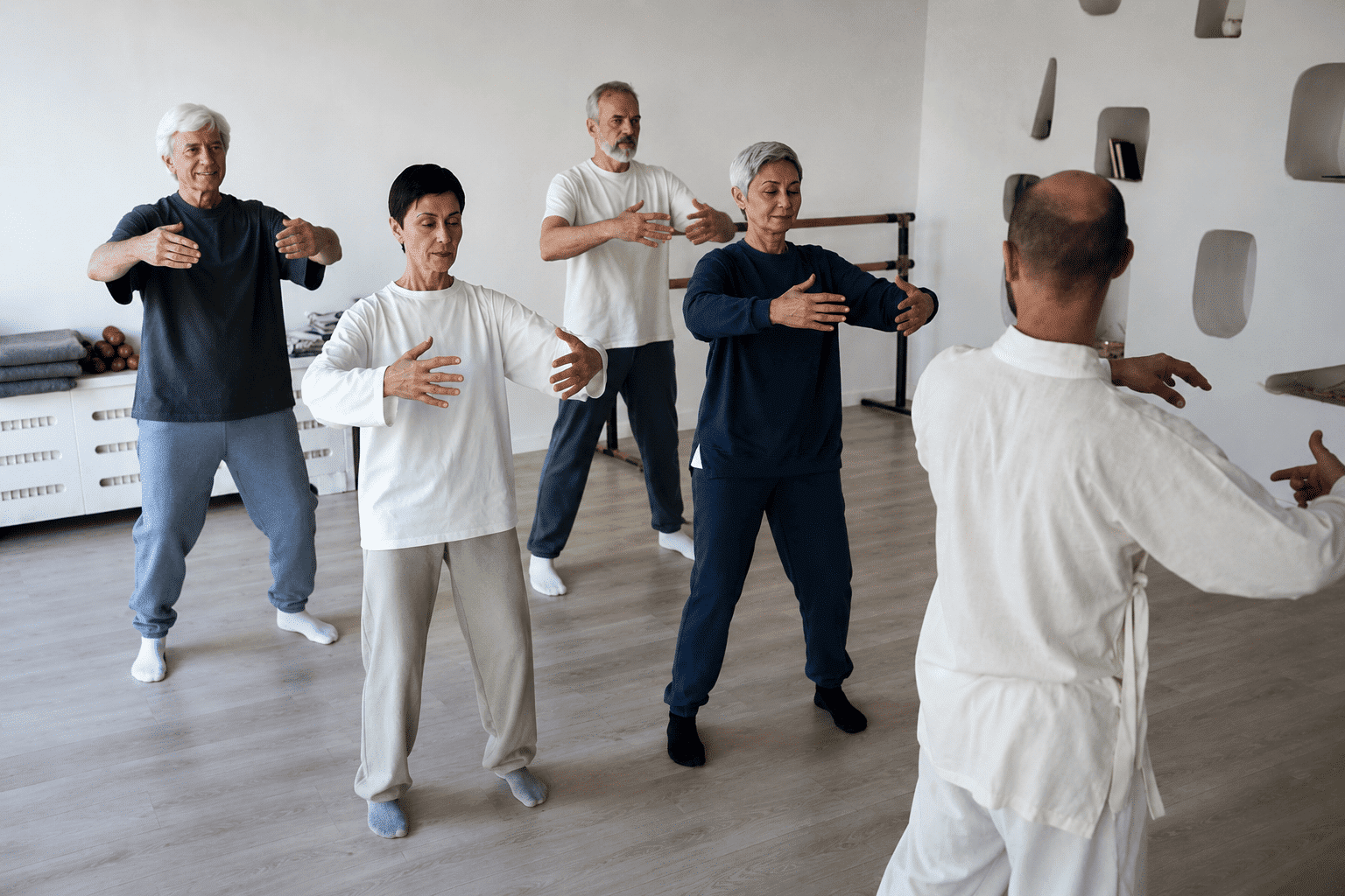 Cours de tai chi à Carquefou chez Fan d'O — séance en groupe